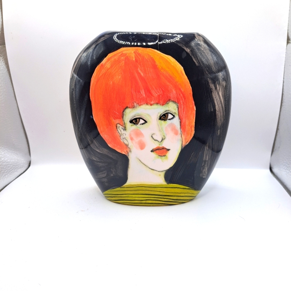 Hand painted Art Pillow Vase